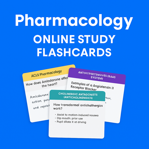 Pharmacology Online Study Flashcards
