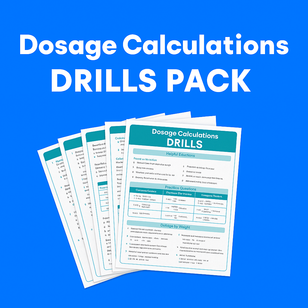 Dosage Calculations Drills Pack